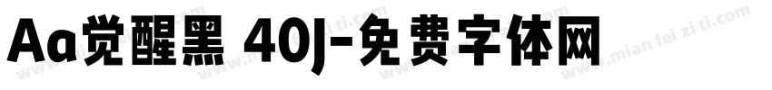 Aa觉醒黑 40J字体转换